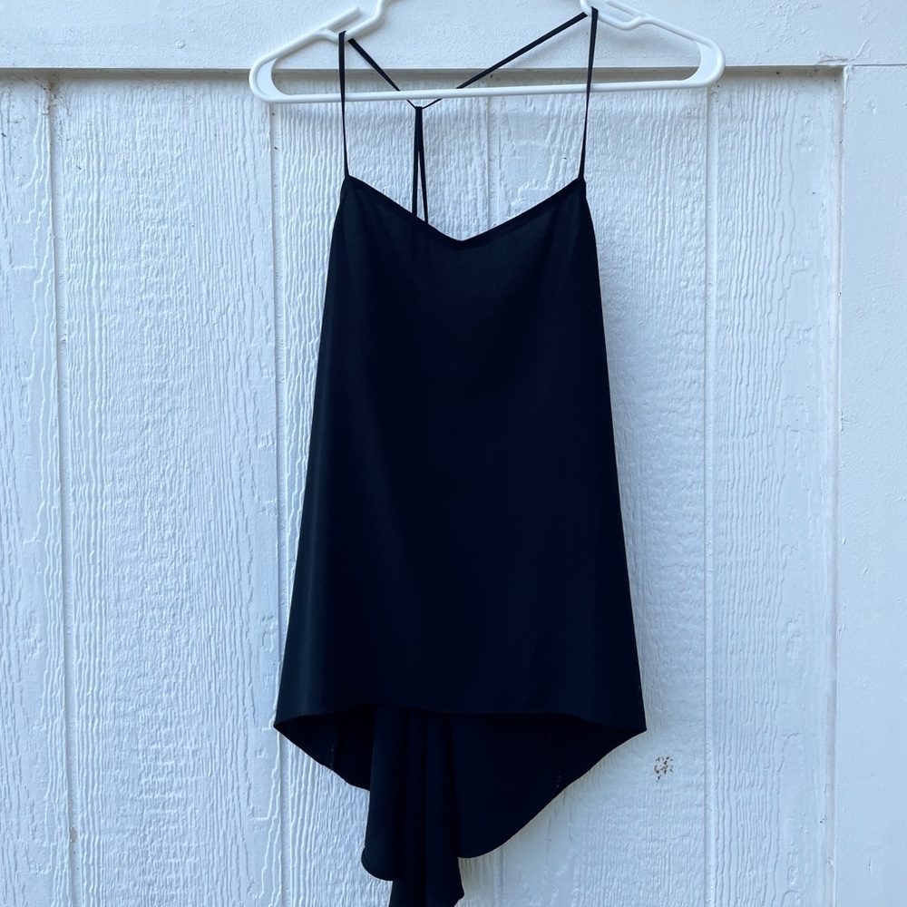 Black, dressy tank top.